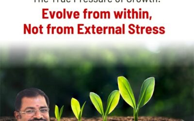 The True Pressure of Growth: Evolve from Within, Not from External Stress